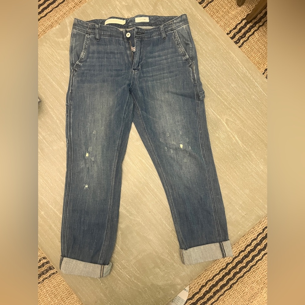 Anthropologie Pilot carpenter style relaxed jeans. Size 28. NWOT